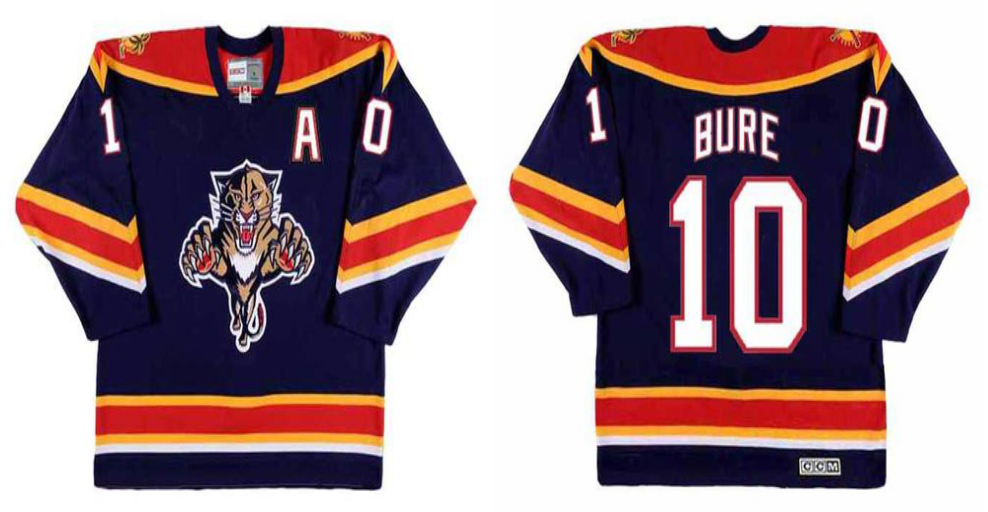 2019 Men Florida Panthers #10 Bure blue CCM NHL jerseys->florida panthers->NHL Jersey